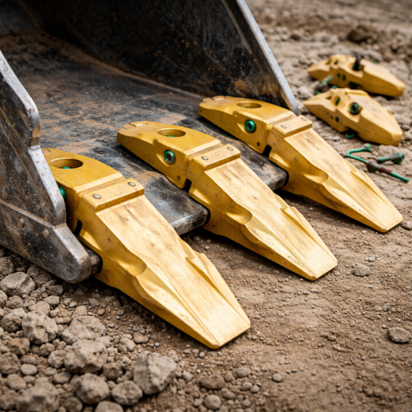 Dientes de cucharón versus adaptadores: diferencias clave explicadas