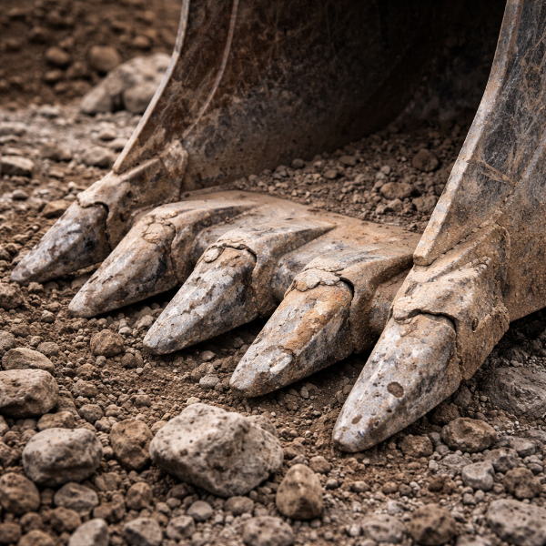 Principales señales de que es necesario reemplazar los dientes de su cucharón